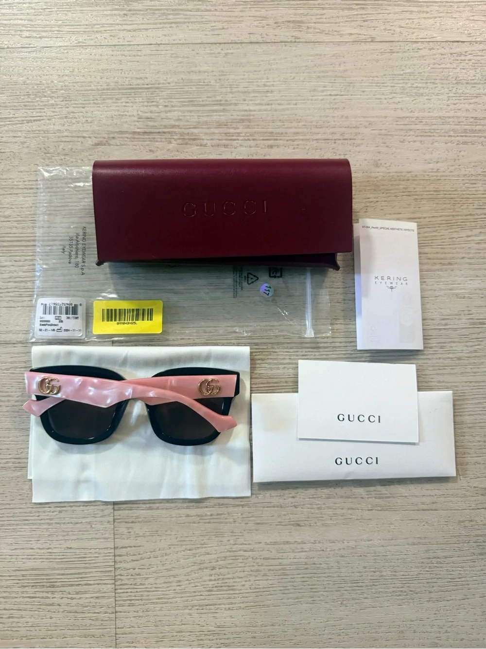 Gucci GG Pink Brown Sunglasses